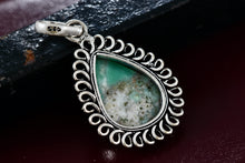 Load image into Gallery viewer, Sterling Silver Turquoise Teardrop Handmade Pendant
