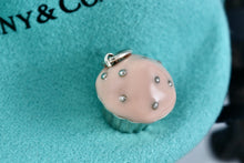 Load image into Gallery viewer, Tiffany &amp; Co. Silver Pink Enamel Cupcake Pendant Charm
