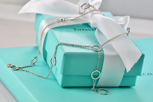 Tiffany & Co. Multi Circles Dangling Drop 16.5" Necklace