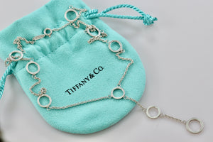 Tiffany & Co. Multi Circles Dangling Drop 16.5" Necklace