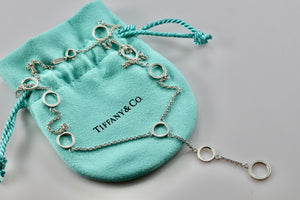 Tiffany & Co. Multi Circles Dangling Drop 16.5" Necklace