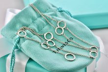 Load image into Gallery viewer, Tiffany &amp; Co. Multi Circles Dangling Drop 16.5&quot; Necklace
