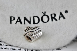 Pandora Silver Cruise Ship Bead Charm Pendant