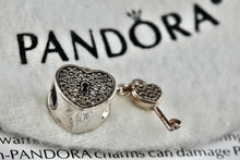 Load image into Gallery viewer, Pandora Silver Lock of Love Bead Charm Pendant (791429CZ)
