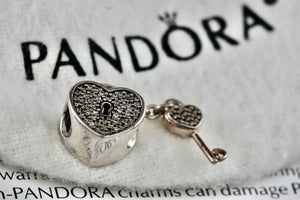 Pandora Silver Lock of Love Bead Charm Pendant (791429CZ)