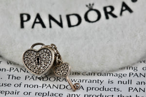 Pandora Silver Lock of Love Bead Charm Pendant (791429CZ)