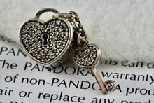 Load image into Gallery viewer, Pandora Silver Lock of Love Bead Charm Pendant (791429CZ)
