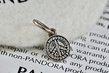 Load image into Gallery viewer, Pandora Silver Symbol of Peace Bead Charm Pendant (791308CZ)
