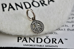 Pandora Silver Symbol of Peace Bead Charm Pendant (791308CZ)