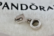 Load image into Gallery viewer, Pandora Silver Dangle Graduation Cap Bead Charm Pendant (790270)
