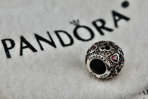 Pandora Silver Sparkling Mickey & Hearts Bead Charm (791457CZ)