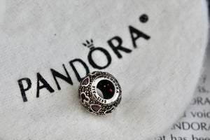 Pandora Silver Sparkling Mickey & Hearts Bead Charm (791457CZ)