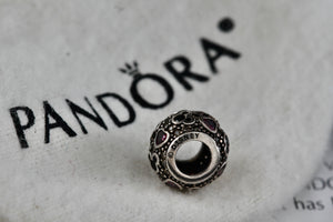 Pandora Silver Sparkling Mickey & Hearts Bead Charm (791457CZ)