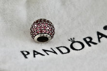 Load image into Gallery viewer, Pandora Silver Pave Lights Pink Crystal Bead Charm (791051CZS)
