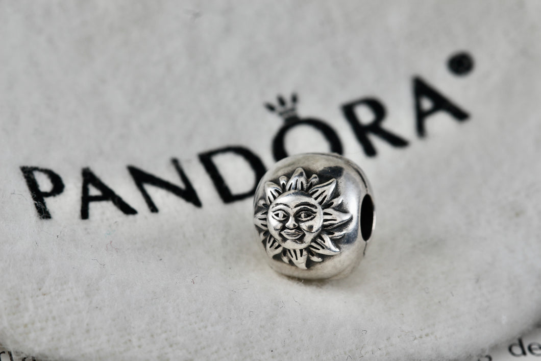 Pandora Silver Day & Night Bead Clip Charm Pendant (791208CZ)