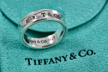 Load image into Gallery viewer, Tiffany &amp; Co. 1837 Silver Wide Band Ring Men Size 10
