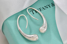 Load image into Gallery viewer, Tiffany &amp; Co. Elsa Peretti Teardrop Dangle Hook Earrings
