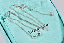 Load image into Gallery viewer, Tiffany &amp; Co Silver Endless Infinity Pendant Adjustable 16&quot;-18&quot; Necklace
