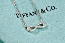 Load image into Gallery viewer, Tiffany &amp; Co Silver Endless Infinity Pendant Adjustable 16&quot;-18&quot; Necklace
