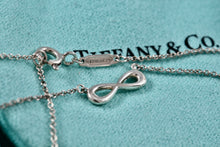 Load image into Gallery viewer, Tiffany &amp; Co Silver Endless Infinity Pendant Adjustable 16&quot;-18&quot; Necklace
