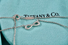 Load image into Gallery viewer, Tiffany &amp; Co Silver Endless Infinity Pendant Adjustable 16&quot;-18&quot; Necklace
