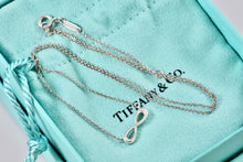 Load image into Gallery viewer, Tiffany &amp; Co Silver Endless Infinity Pendant Adjustable 16&quot;-18&quot; Necklace
