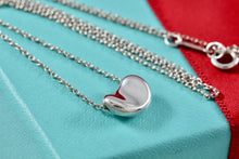 Load image into Gallery viewer, Tiffany &amp; Co. Elsa Peretti Silver Small 11mm Bean Pendant Necklace
