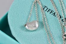 Load image into Gallery viewer, Tiffany &amp; Co. Elsa Peretti Silver Small 11mm Bean Pendant Necklace
