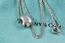 Load image into Gallery viewer, Tiffany &amp; Co. Elsa Peretti Silver Small 11mm Bean Pendant Necklace
