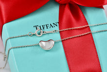 Load image into Gallery viewer, Tiffany &amp; Co. Elsa Peretti Silver Small 11mm Bean Pendant Necklace
