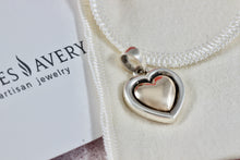 Load image into Gallery viewer, James Avery Vintage 14K Gold &amp; Silver Heart Charm Pendant
