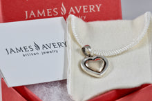 Load image into Gallery viewer, James Avery Vintage 14K Gold &amp; Silver Heart Charm Pendant
