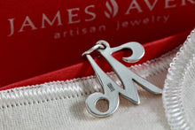 Load image into Gallery viewer, James Avery Sterling Silver Alphabet Letter "M" Charm Pendant
