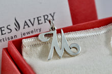 Load image into Gallery viewer, James Avery Sterling Silver Alphabet Letter "M" Charm Pendant
