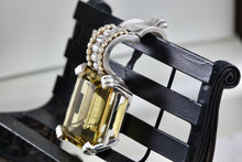 Load image into Gallery viewer, Lagos Caviar 18k Gold &amp; Silver Lemon Quartz Hinged Bale Large Enhancer Pendant
