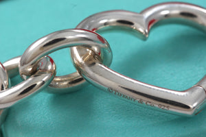 Tiffany & Co. Silver Heart Clasp 12mm Link Bracelet