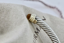 Load image into Gallery viewer, David Yurman 14K Gold &amp; Sterling Silver Citrine Classic Cable 5mm Bracelet
