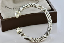 Load image into Gallery viewer, David Yurman 14K Yellow Gold &amp; Sterling Silver Classic Cable 7mm Bracelet
