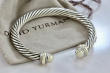 Load image into Gallery viewer, David Yurman 14K Yellow Gold &amp; Sterling Silver Classic Cable 7mm Bracelet
