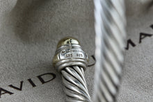 Load image into Gallery viewer, David Yurman 14K Yellow Gold &amp; Sterling Silver Classic Cable 7mm Bracelet
