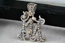 Load image into Gallery viewer, Barbara Bixby Sterling Silver 18K Gold Letter "M" Enhancer Charm Pendant
