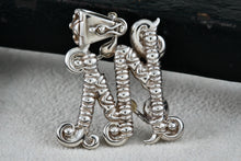 Load image into Gallery viewer, Barbara Bixby Sterling Silver 18K Gold Letter "M" Enhancer Charm Pendant
