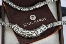 Load image into Gallery viewer, John Hardy Large Sterling Silver Wheat Chain Slide Pendant 17" Necklace
