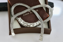 Load image into Gallery viewer, John Hardy Large Sterling Silver Wheat Chain Slide Pendant 17" Necklace
