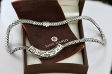 Load image into Gallery viewer, John Hardy Large Sterling Silver Wheat Chain Slide Pendant 17" Necklace
