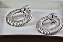 Load image into Gallery viewer, Trifari Large Ripple Circle Clip-On Earrings
