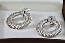 Load image into Gallery viewer, Trifari Large Ripple Circle Clip-On Earrings
