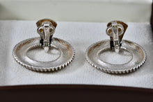 Load image into Gallery viewer, Trifari Large Ripple Circle Clip-On Earrings
