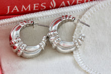 Load image into Gallery viewer, James Avery Retired Sterling Silver Wide Hoop Stud Earrings
