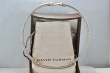 Load image into Gallery viewer, David Yurman 14K Gold &amp; Sterling Silver Cable Choker 15" Necklace
